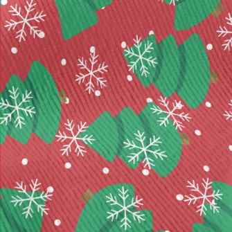 Snowflakes Flying Fat Christma Standard Corduroy