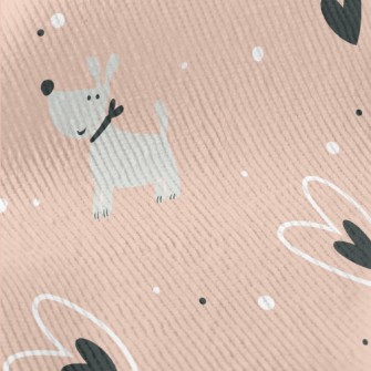 Empty Love Little Grey Dog Standard Corduroy