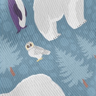 Polar Bear Penguin Owl Standard Corduroy