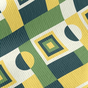 Contrasting Color Small Square Standard Corduroy