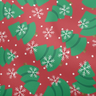 Snowflakes Flying Fat Christma Dobby