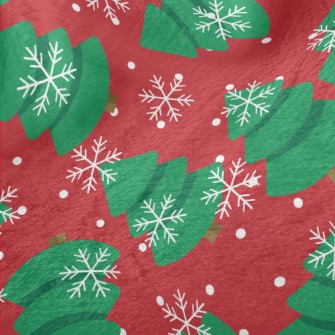 Snowflakes Flying Fat Christma Minky