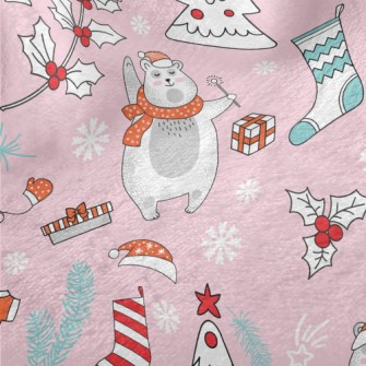 Cute Scarf Polar Bear Minky