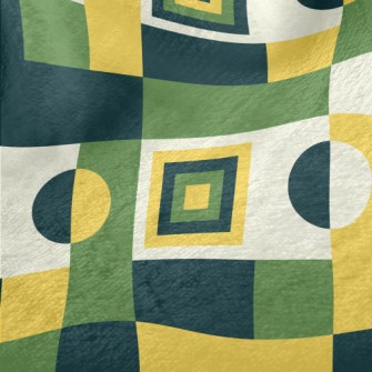 Contrasting Color Small Square Minky