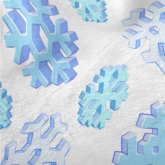 Realistic 3D Snowflakes Minky