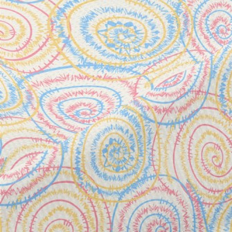 Spiked Swirl Pattern Piqué