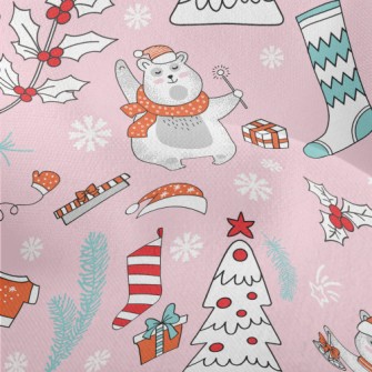 Cute Scarf Polar Bear Lightweight Performance Linen