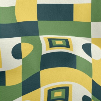 Contrasting Color Small Square Lightweight Performance Linen
