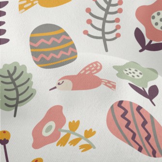 Easter Garden Eggs Lightweight Performance Linen