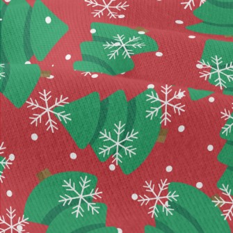 Snowflakes Flying Fat Christma Modern Jersey