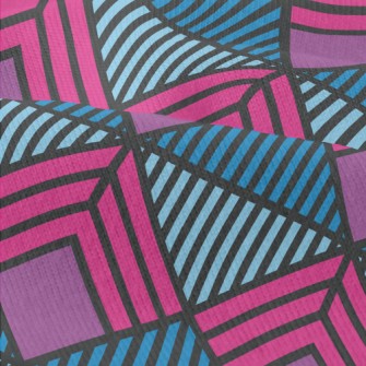 Geometric Square Stripes Modern Jersey