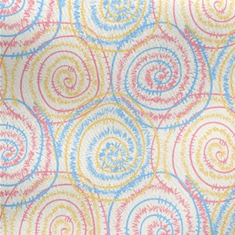 Spiked Swirl Pattern Jersey Backed Fleece