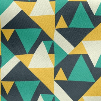 Irregular Triangle Geometry Jersey Backed Fleece