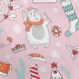 Cute Scarf Polar Bear Pongee