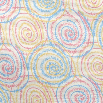 Spiked Swirl Pattern Pongee