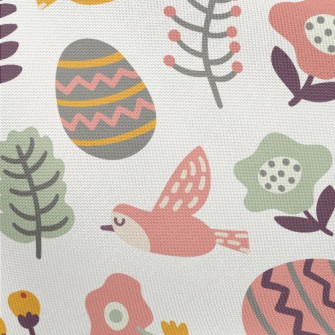 Easter Garden Eggs Pongee
