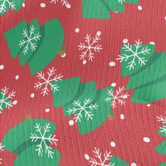 Snowflakes Flying Fat Christma Stretch Jersey