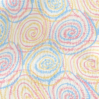 Spiked Swirl Pattern Stretch Jersey