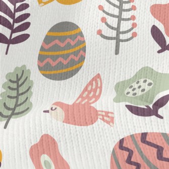 Easter Garden Eggs Stretch Jersey