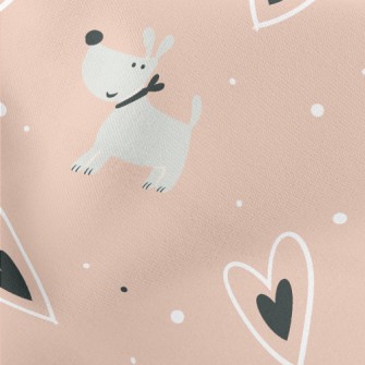 Empty Love Little Grey Dog Lightweight Cotton Poplin