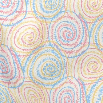 Spiked Swirl Pattern Lightweight Cotton Poplin
