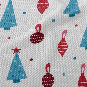 Christmas Tree Decoration Birdseye Piqué