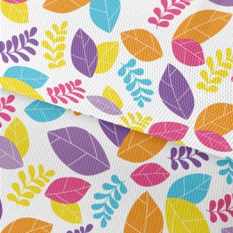 Bright Colorful Fallen Leaves Waterproof Oxford