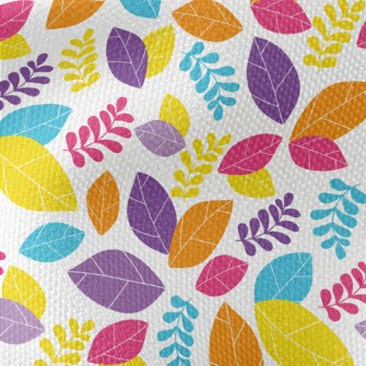 Bright Colorful Fallen Leaves Waterproof Canvas