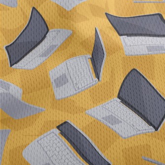 Folding Laptop Athletic Mesh Flat Back