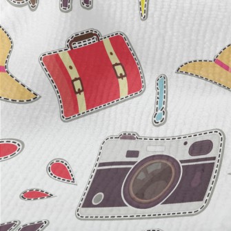 Hat, Sunglasses, Suitcase Terry