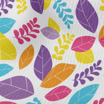 Bright Colorful Fallen Leaves Terry