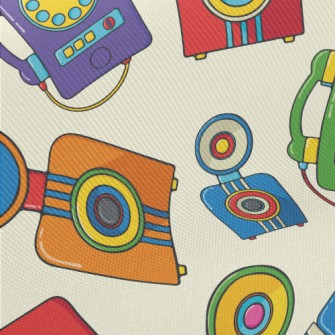 Retro Phone Camera Twill