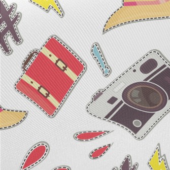 Hat, Sunglasses, Suitcase Twill