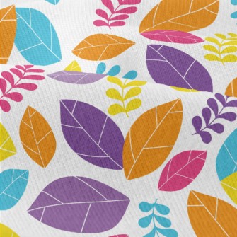 Bright Colorful Fallen Leaves Modern Jersey
