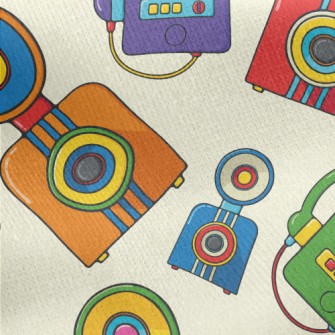 Retro Phone Camera Jersey Backed Fleece