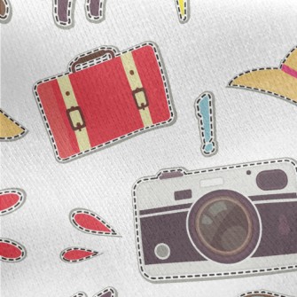 Hat, Sunglasses, Suitcase Jersey Backed Fleece