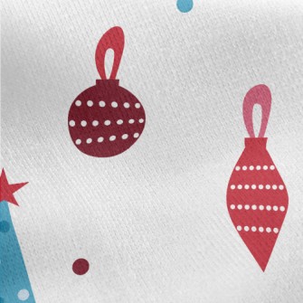 Christmas Tree Decoration Jersey Backed Fleece