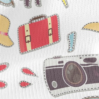 Hat, Sunglasses, Suitcase Stretch Jersey