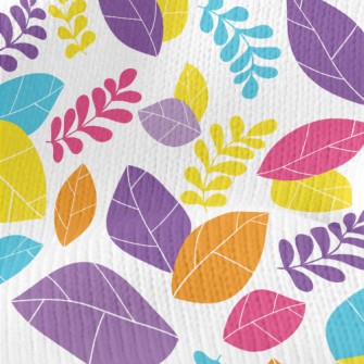 Bright Colorful Fallen Leaves Stretch Jersey