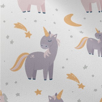 Unicorn And Starry Sky Chiffon