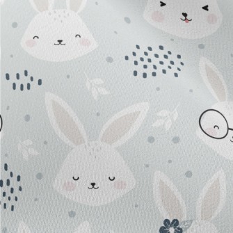 Lively And Cute Rabbit Chiffon