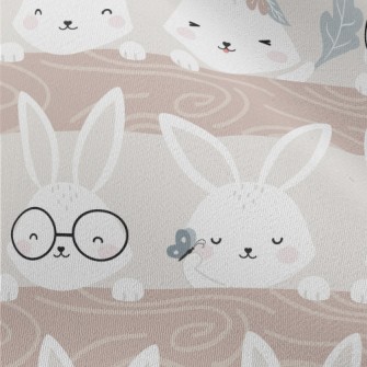 Lively Rabbit Party Chiffon