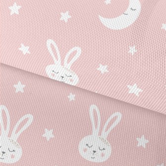 Starry Sky And Sleeping Bunny Waterproof Oxford
