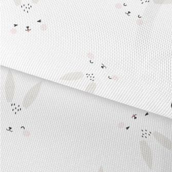 Cute Expression Rabbit Waterproof Oxford