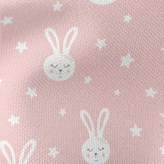 Starry Sky And Sleeping Bunny Waterproof Canvas