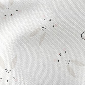 Cute Expression Rabbit Waterproof Canvas