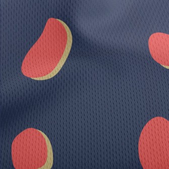 Colorful Egg Silhouette Athletic Mesh Flat Back