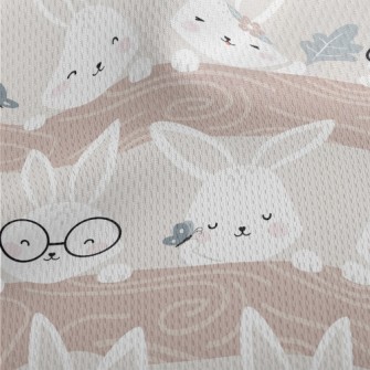 Lively Rabbit Party Athletic Mesh Flat Back