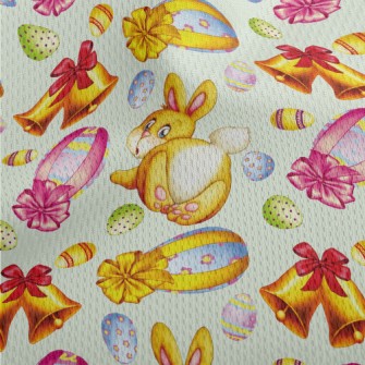 Watercolor Hand Painted Easter Athletic Mesh Flat Back