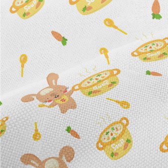 Cute Rabbit Cooking Farm Soup Performance Linen
